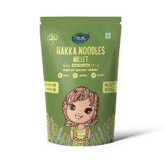 Millet Green Thai Curry Hakka Noodles 195g in a green colour packaging